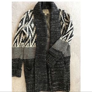 Lucky Brand Multi Pattern Open Cardigan